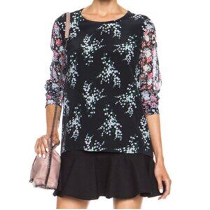 Equipment Liam Elevated Bloom Silk Blouse Lightweight Career Multicolor Sz M